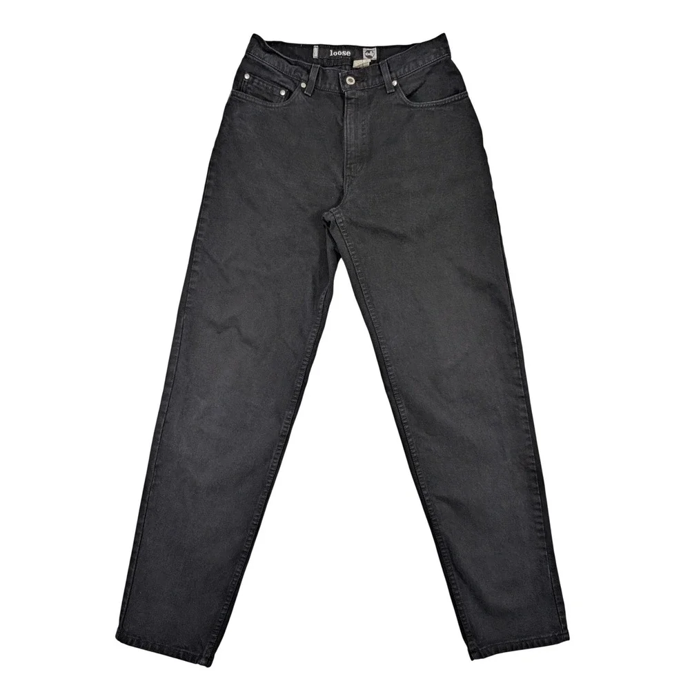 VTG Levi's SilverTab‎ Loose Black Jeans W30 L34 Y2K Baggy Skater Unisex USA made